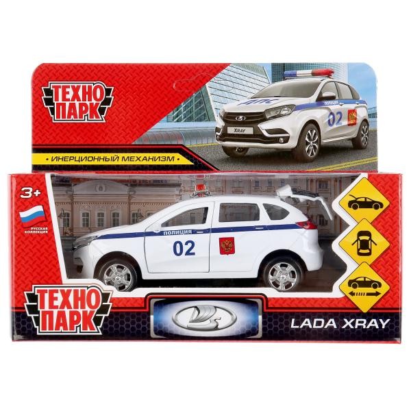Модель XRAY-12POL-WH Lada xray полиция. Технопарк  в коробке 