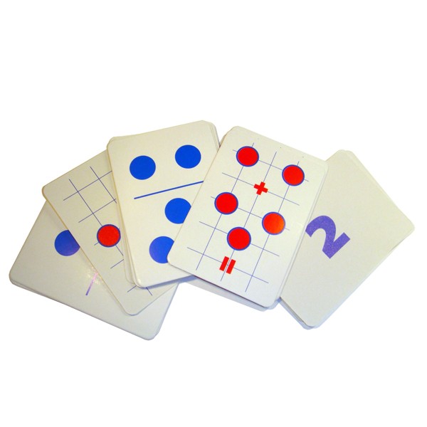 Деревянная игра Комплект карточек с заданиями для счетного материала (16шт) (RNToys) К-001