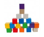 Деревянные кубики цветные (18 шт.) (RNToys) Д-635