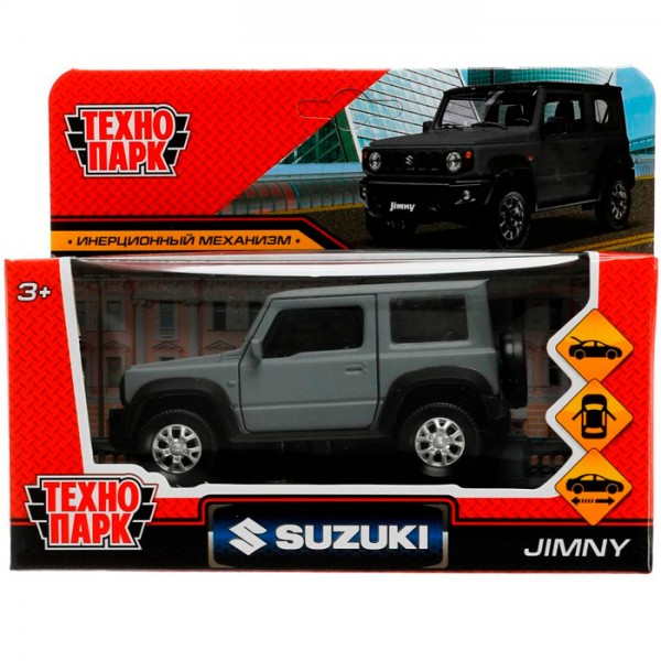 Модель JIMNY-12FIL-GY SUZUKI JIMNY 11,5 см сер Технопарк в коробке /72/