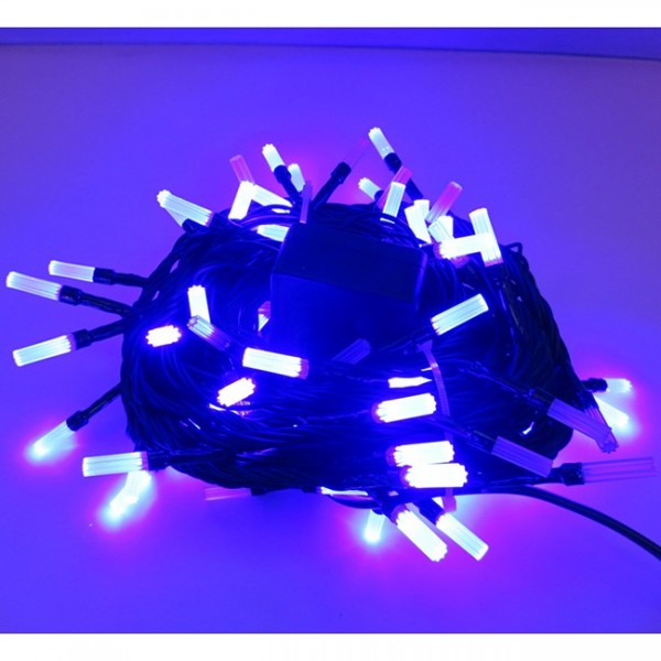 Электрическая гирлянда матовая 200л LED 8 реж 15м синий 141-260К