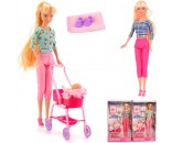 Кукла 8358 с коляской и ребенком Defa Lucy 
