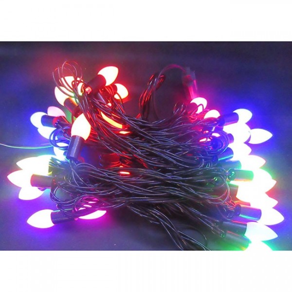 Электрическая гирлянда фигур 40л LED 8реж 6м цветной МК-19098