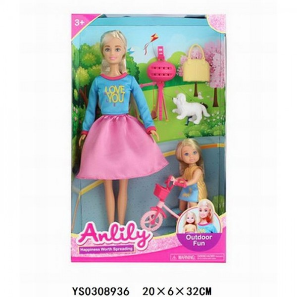 Кукла 99275 Anlily прогулка с дочкой в коробке