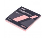 Блок бумаги для заметок 100л. 76*76см с клеевым краем NEON розовая LS_76033 Hatber 