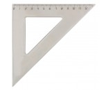 Треугольник 12 см. прозрачный тонированный Л-6205