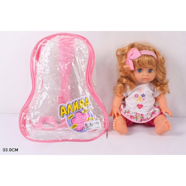 Кукла 5298 Алина в рюкзаке
