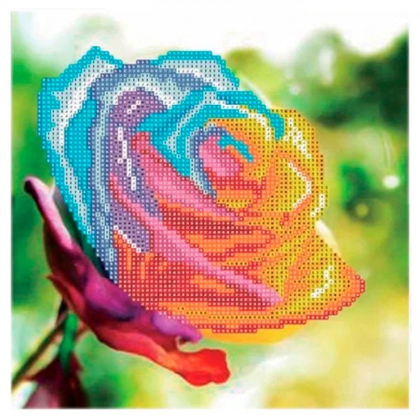 Набор для творчества Алмазная мозаика 5D Роза 30х30см 89746