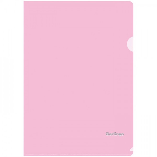 Папка-уголок Berlingo Starlight, А4, 180мкм, прозрачная розовая 268388